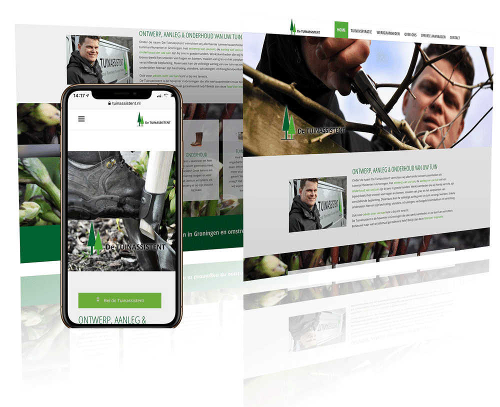 Tuinassistent | Pixelsz webdesign op maat