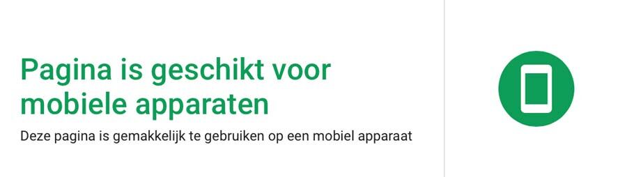 website mobiel geschikt test