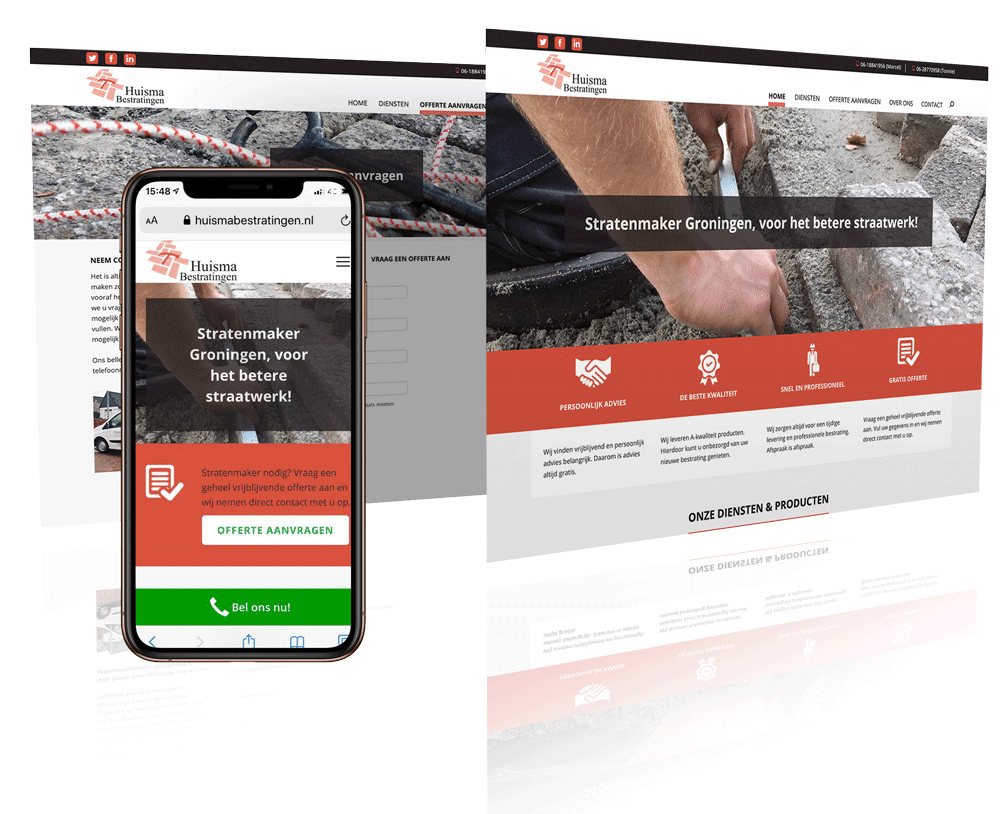 Huismabestratingen.nl | Pixelsz webdesign op maat