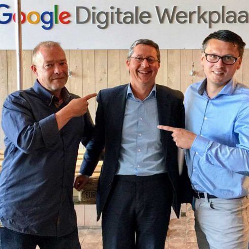 Nico Kranenburg en Thijs Wieringa webdesigners met Google zoekmachine optimalisatie bij de Digitale werkplaats