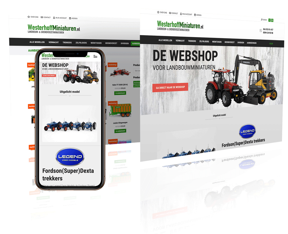 Westerhoff miniaturen | Webdesign op maat