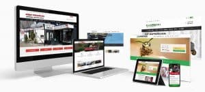 Overzicht website mock-up
