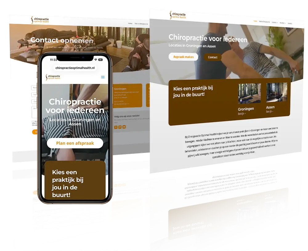 Website Chiropractie Optimal health