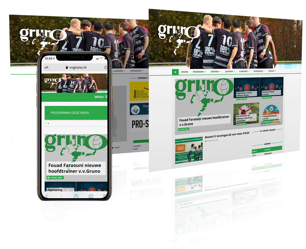 vv Gruno | Pixelsz webdesign op maat