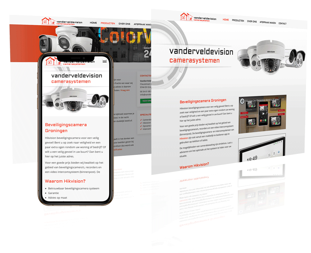vanderveldevision | Pixelsz Webdesign Groningen
