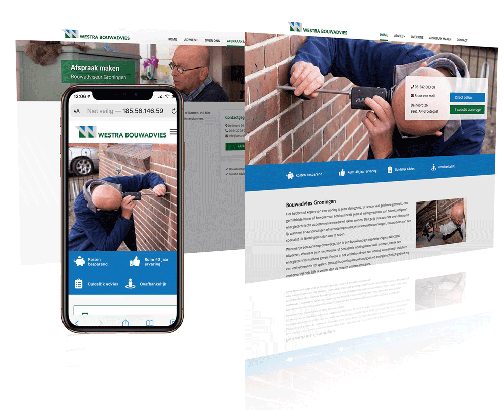 Westra bouwadvies | Pixelsz webdesign op maat
