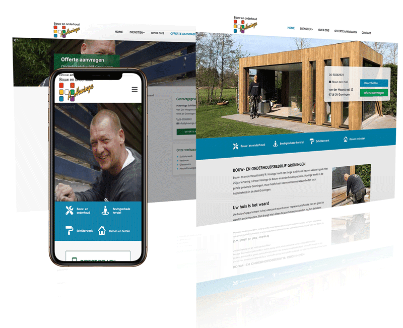 webdesign bouwbedrijf P Hovinga