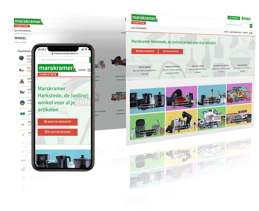 nieuw webdesign Marskramer Harkstede