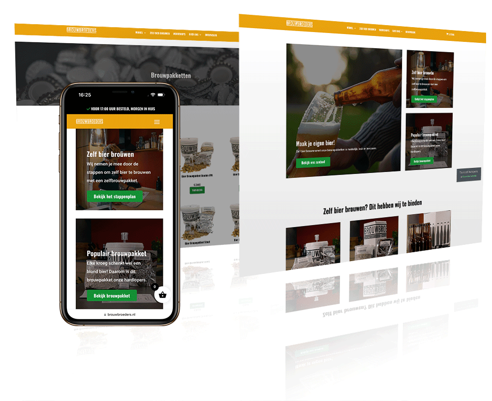 Wordpress webshop van Brouwbroeders